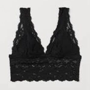 H&M Festival Coachella Nashville Black Lace Bralette